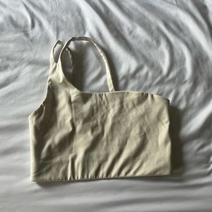 Girlfriend Collective Uma One Shoulder Bra